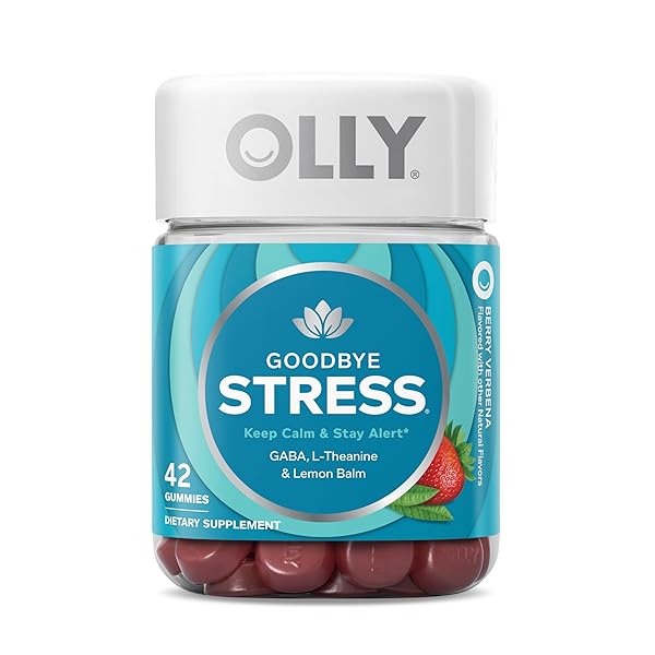 OLLY GOODBYE STRESS GUMMY, GABA, L-THEANINE, LEMON BALM,...