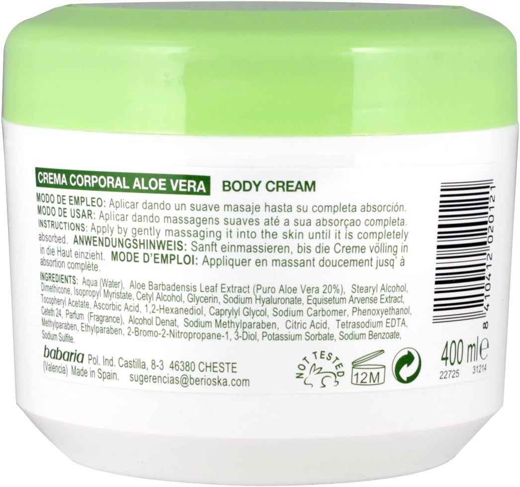 babaria aloe vera body cream