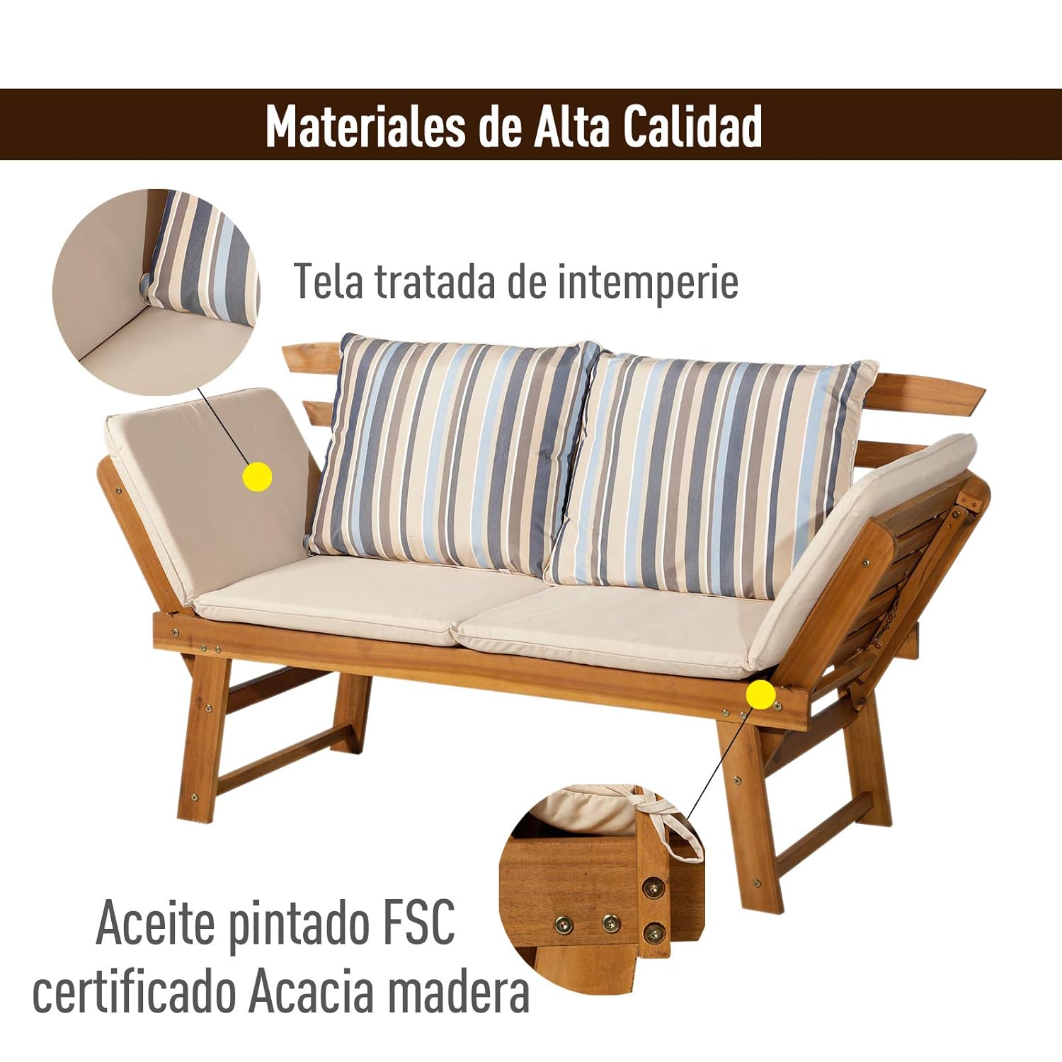 Almohadones para sillones de madera | Sillones