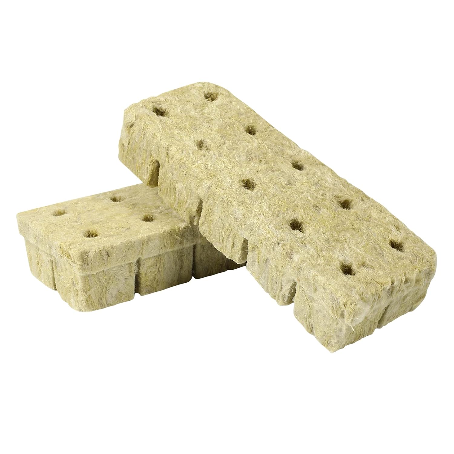 TOPBATHY 18Pcs 1. 5Inch Hydroponic Grow Rockwool Plant Plugs Soilless