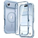 Diaclara Magnetic Designed for iPhone Air Case Full Body Bumper,[Compatible with MagSafe] Military Drop Proof Cover with Built-in Touch Sensitive Anti-Scratch Screen Protector for iPhone 17 Air Blue