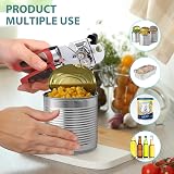 Lychico 3-in-1 Tin Opener Heavy Duty Red Stainless Steel Handheld view 6