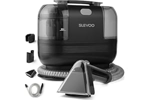SLEVOO Carpet Cleaner Machine 12Kpa Strong Suction, 500W Powerful Motor, Portable Upholstery Cleaner with Spot & Stain Remover for Pet Accident, Rugs, Carpet and Upholstery, Black