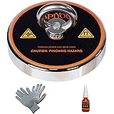 APIYOO 1400lb(635KG) Pound Pull Fishing Magnet Kit- Rare Earth Salvage Magnets, Neodymium Magnet with a Pair of Level 3 Anti-