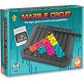 MindWare Marble Circuit Puzzle | 10 logic challenges that level up as you solve. Includes 1 Game Board and 1 Gate. For teens &amp; adults.