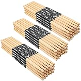 Geytetqi 36 Pair 7A Drum Sticks, Premium Maple Wood