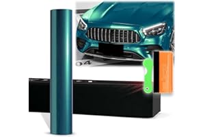 12"x60" (1FTx5FT) Peacock Green Premium PET Super Gloss Metallic High Glossy Sticker Decal Like Paint Auto Vehicle Vinyl Wrap