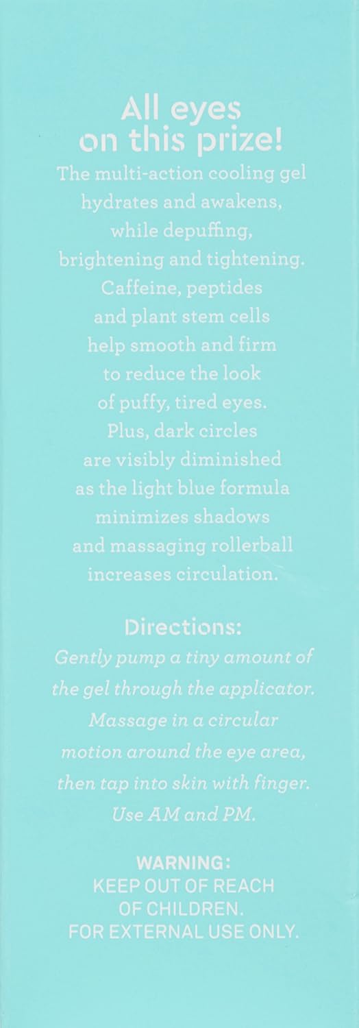 Bliss Eye Do All Things Hydrating Eye Gel Depuff & Brighten Straight-from-the-Spa Paraben Free, Cruelty Free 0.7 fl oz: Premium Beauty