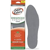 Odor-Eaters Enhanced Comfort Insoles, Foot Odor Eliminating Shoe Insert | Long lasting refreshing odor control for everyday use, breathable supportive memory foam shoe layer for all day comfort