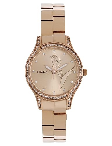 timex helix rose gold