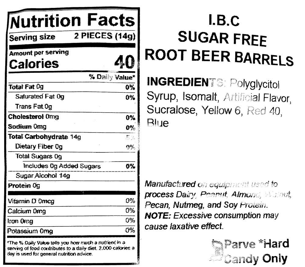 Sugar Free Root Beer Barrels Nutrition Facts Nutrition Pics