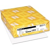 Neenah Paper 40311 Exact Index Card Stock, 90lb, 94 Bright, 8 1/2 x 11, White, 250 Sheets, (Pack of 1)