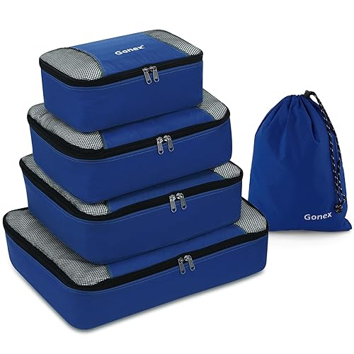 Gonex Packing Cubes for suitcase, Set Lightweight Travel Luggage