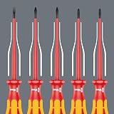 Wera Kraftform Plus 7pc Screwdriver Set 160iSS-7 VDE 1000V Red Yellow view 4