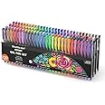 Shuttle Art 120 Unique Colors (No Duplicates) Gel Pens Gel Pen Set for Adult Coloring Books Art Markers