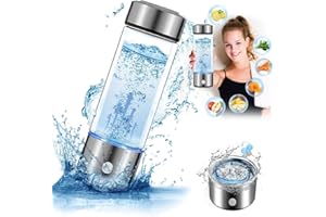 KKPOT Hydrogen Water Bottle,Portable Hydrogen Water Generator Machine,Healthy Hydration Hydrogen Rich Water Ionizer Cup for Home Travel Office Exercise