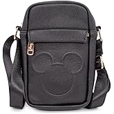 Disney Bag, Crossbody, Mickey Mouse Head Embossed, Vegan Leather