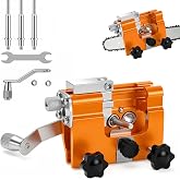Manual Chain Saw Sharpener Kit, Chain Sharpener, Portable Hand Crank Manual Sharpening Tool for Household Chainsaw Chain Care