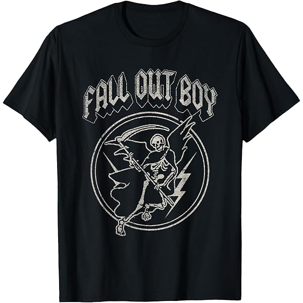 Amazon.com: FALL OUT BOY Unisex-Adults T-Shirt, Black, Small