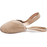Stelle Leather Half Soles Dance Shoes Womens Lyrical Pirouette Turners Dance Shoes for Turning (Girls/Boys/Men/Adult)
