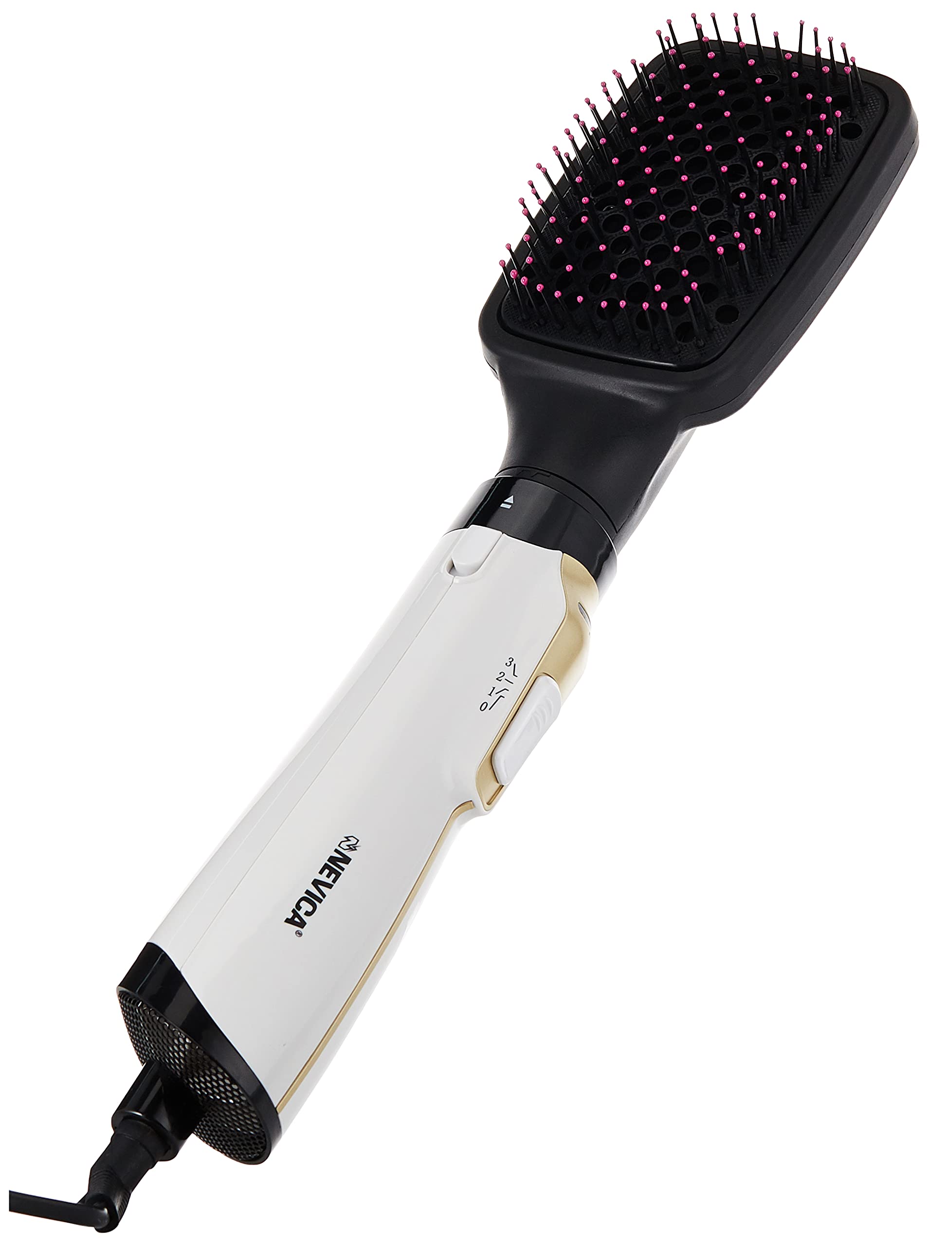 NEVICA Elgance Hair Styling Set 10 In 1 Professional Multi-Styler, White/Black - NV-2010 HS