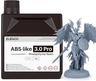 ELEGOO ABS Like 3.0 Pro Resin Grey 2000g for LCD UV 3D Printers - Scratch