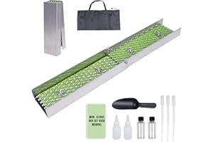 DigNew Foldable Sluice Box Gold Prospecting Gear, 24" Portable Aluminum Alloy Mining Equipment Set with Scoop, Shovel, Backpack & Tools for Outdoor Gold Recovery