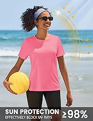 TACVASEN Short Sleeve Shirts for Women Athletic