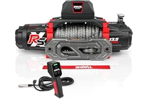 X-BULL Winch-13500 lb. Load Capacity Electric Winch -12V DC Power for Towing Truck Off Road, 2 in 1 Wireless Remote,13500 XRS Series