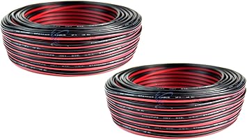 Audiopipe 2 Rolls 22 Gauge 100 Feet Speaker Wire Stranded 2 Conductor Cable Model Trains