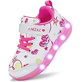 AMZKC ZKA Toddler Light Up Shoes for Girls Boys Size 5 to Size 13 Sparkle Walking Running Tennis Casual Fashion Sport