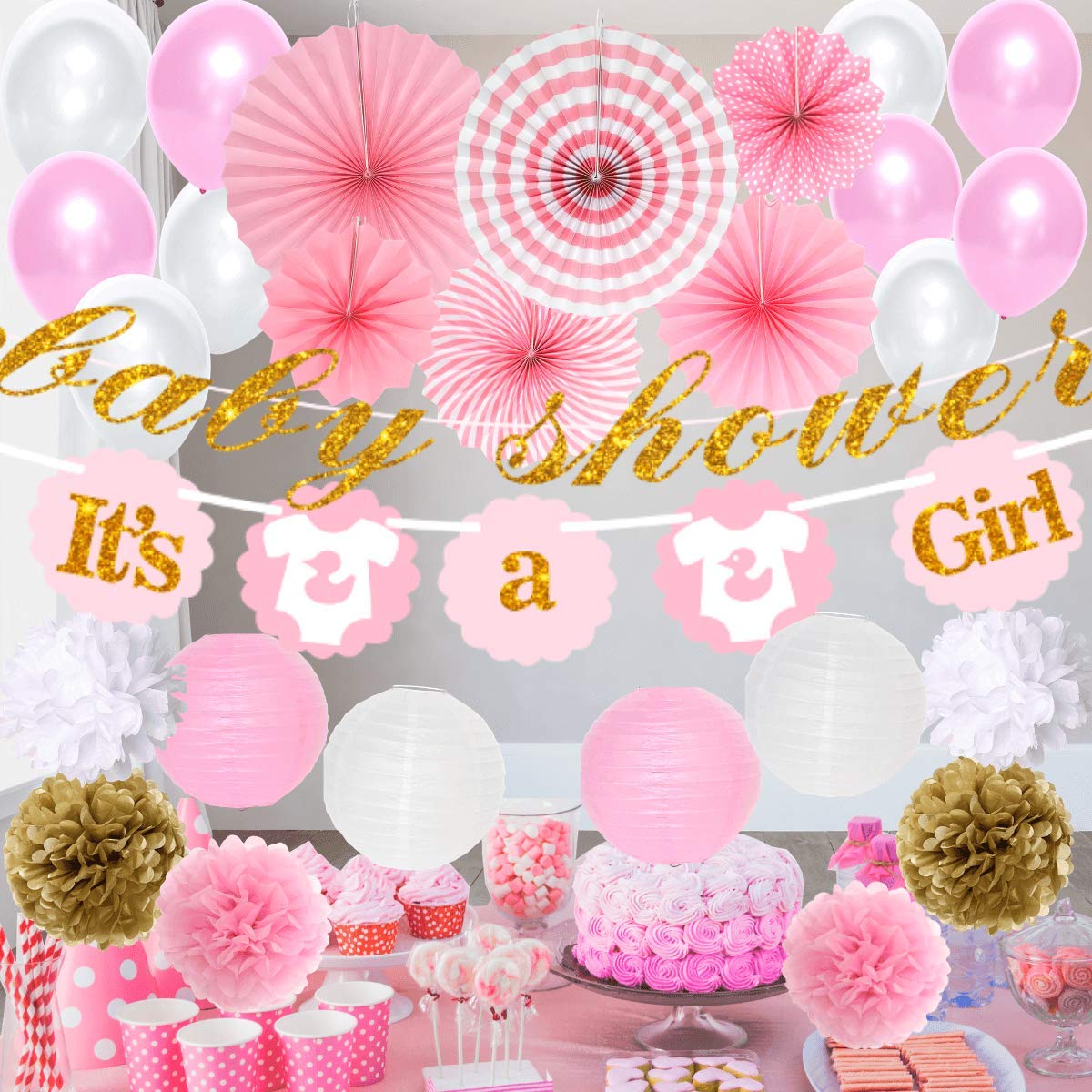 Best baby shower decorations for girl table cloth