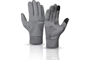 Lorpect Winter Gloves for Men Women Touch Screen Gloves Cold Weather Warm Driving Running Gloves