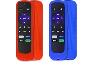 2pcs Remote Case Compatible with Roku Smart TV Steaming Stick Remote/Roku Voice Remote/Roku Premiere/Roku 2/3/4 Remote with W