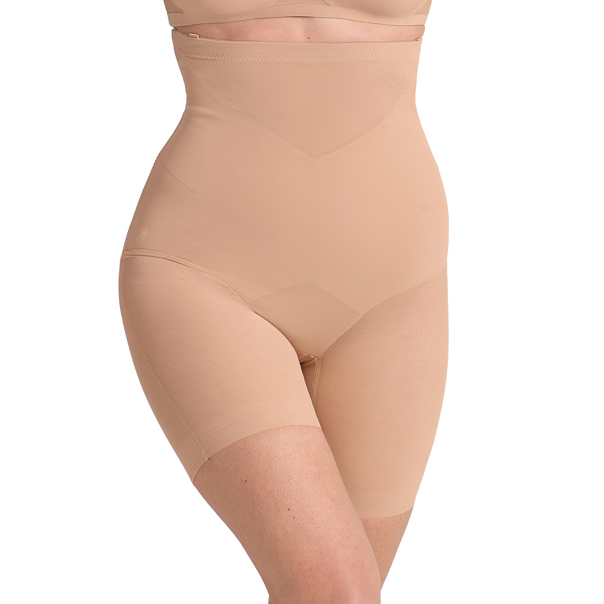 Photo 1 of HONEYLOVE Shapewear for Women - SuperPower Shorts High Compression - Tummy Control Underwear - Sand - 3X