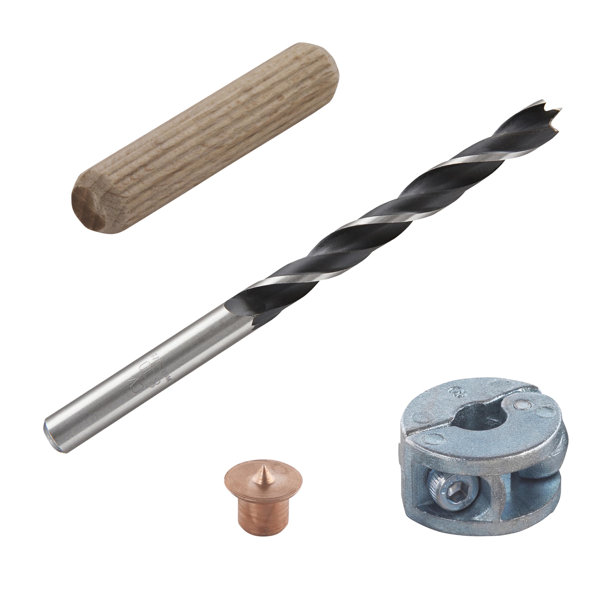 wolfcraft Dowel Kit, Ø 8 mm, 28 pcs. I 2917000 I Kit for making dowel joints