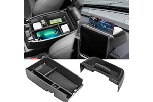 Neepiar 2PCS Center Console Dash Storage Tray and Armrest Secondary Storage Box Compatible with Ford Bronco Sport CX430 2021 