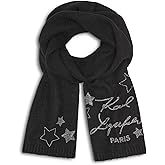 KARL LAGERFELD womens Star Power Studded Scarf