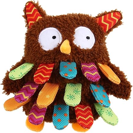 squeaky owl dog toy