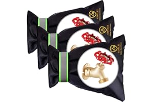 GonLei 3Pack 5.5" W X 7.4" H Outdoor Faucet Cover Winter Faucet Bib Cover Hose Insulation Cover Cold Weather External Faucet Cover Socks Winter Faucet Cover Anti-Freezing Protection