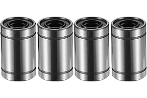 ACROPIX LM8UU 8mm IDx15mm ODx24mm Length Linear Ball Bearings Silver Tone - Pack of 4