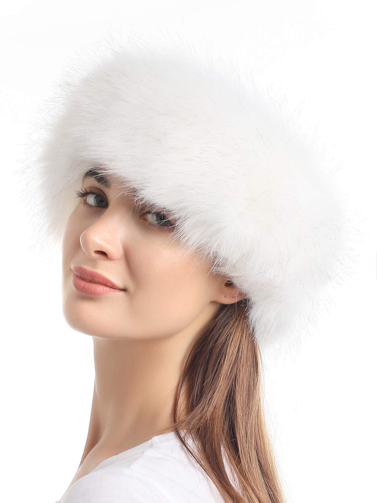 Faux Fur Headband with Elastic for Women display picture 1