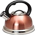 Creative Home 77066 Alexa Stainless Steel Whistling Tea Kettle with Aluminum Capsulated Bottom for Quick Heat Distribution, 3