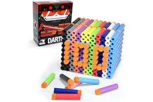 EKIND 100 Pcs Waffles Darts Refill Pack Foam Bullet Compatible for NERF N-Strike Series Blaster