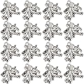 SUNNYCLUE 1 BOX 40PCS Silver Octopus Charms Bulk Ocean Charms Sea Animal Marine Life Alloy Metal Summer Hawaii Lucky Animals Charm Bulk for Jewelry Making Charms Earrings Necklace Bracelets Diy Crafts