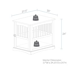 Casual Home Wooden Indoor Dog Crate House Kennel