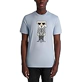 Karl Lagerfeld Mens Short Sleeve Graphic Crewneck T-Shirt