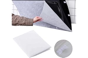 KOPOGTY 12pcs Range Hood Oil Absorbing Paper, Range Hood Filter Paper Range Hood Grease Filter Oil Absorbing Paper Hood Oil Filter Range Hood Blotting Paper Range Hood Filters Of Range Hood 16.93*17.72 inch