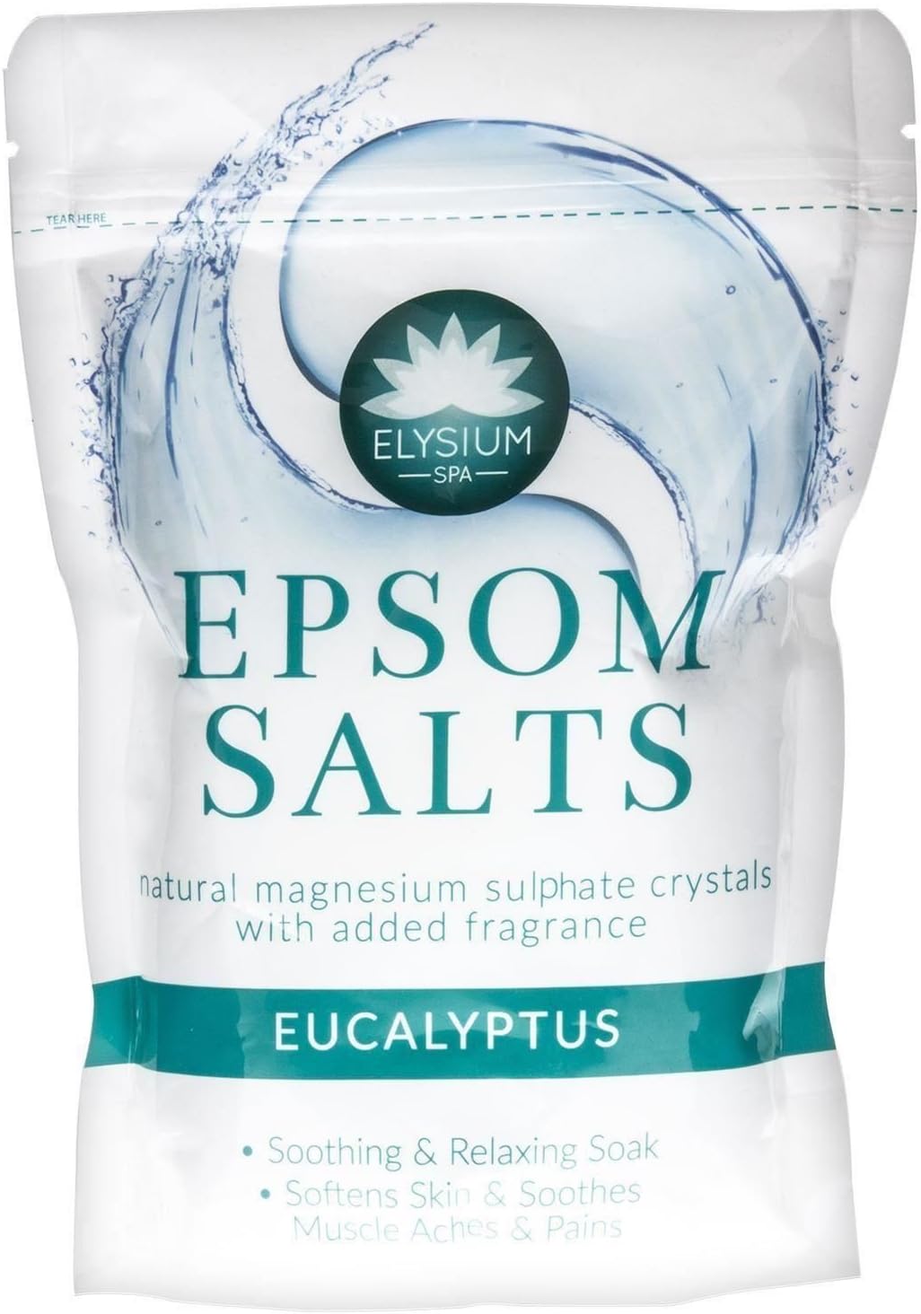 THREE PACKS of Elysium Spa Epsom Salts Eucalyptus 450g