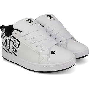 DC Men's Court Graffik Casual Low Top Skate Shoe Sneaker